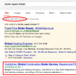 Boiler repair Google Result